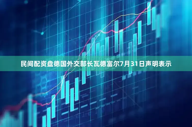 民间配资盘德国外交部长瓦德富尔7月31日声明表示